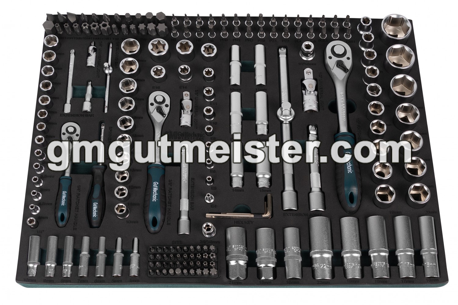 НАБІР ІНСТРУМЕНТІВ В ЛОЖЕМЕНТІ GUT MECHANIC 192ШТ STS10192 - фото 2